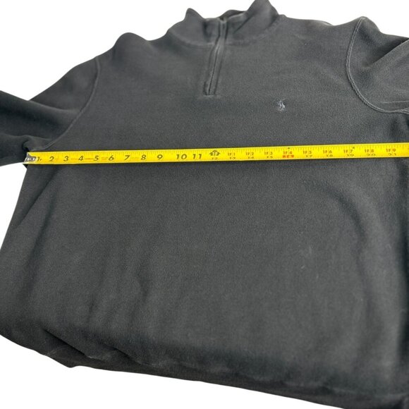 Polo by Ralph Lauren Men's Hybrid Quarter-Zip Size Large Black Preppy Casual - Picture 6 of 7